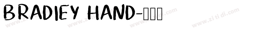 BRADIEY HAND字体转换
